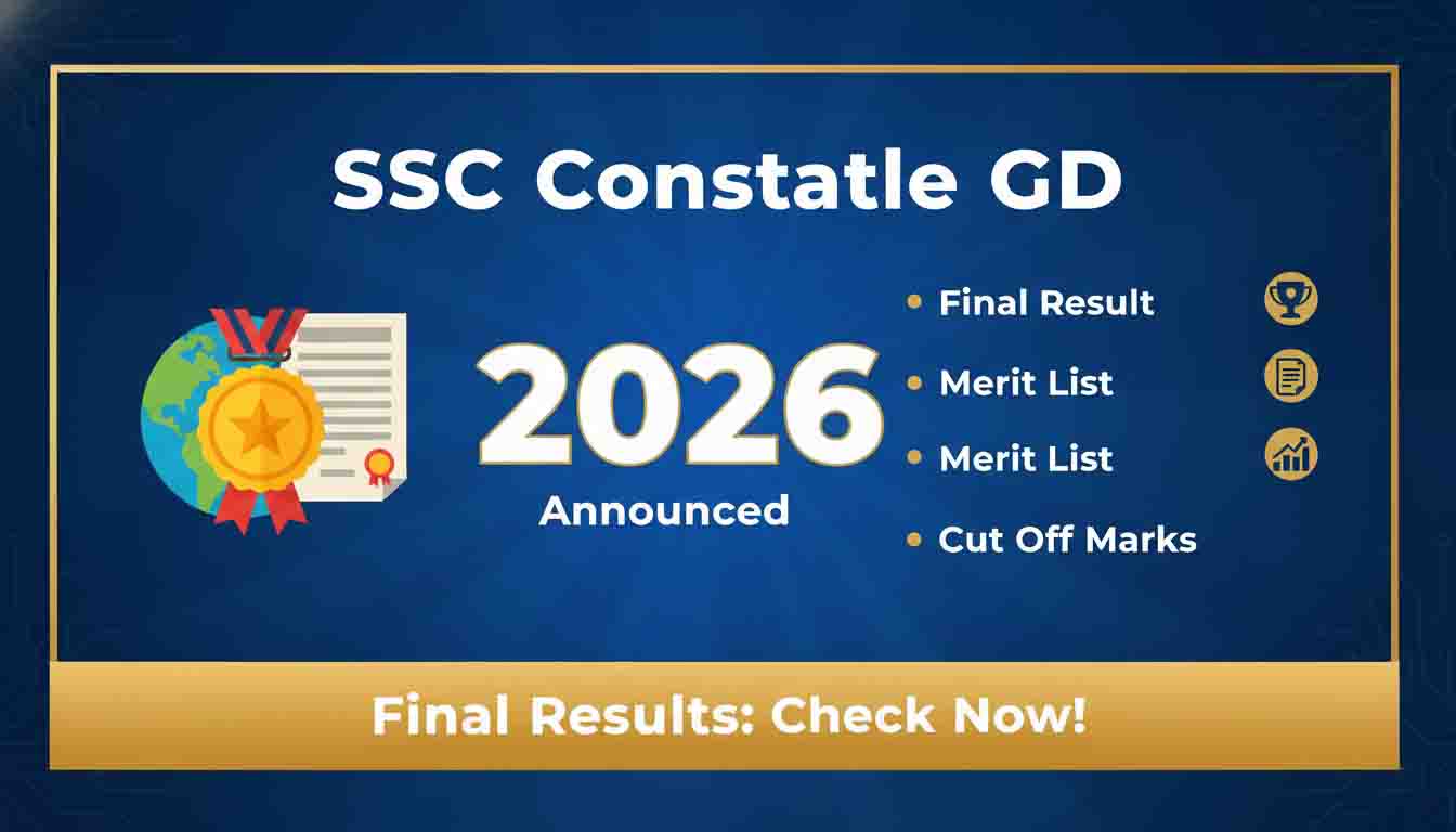 SSC Constable GD Final Result 2026 Announced